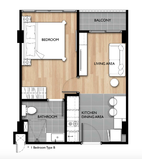 1 Bedroom (Garden view)