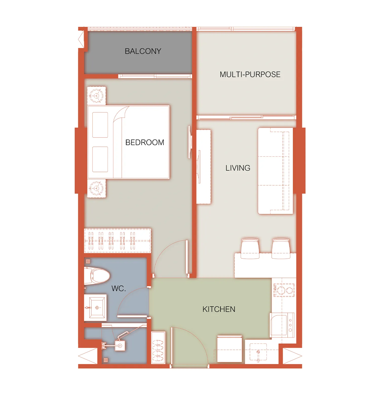 1 Bedroom Plus