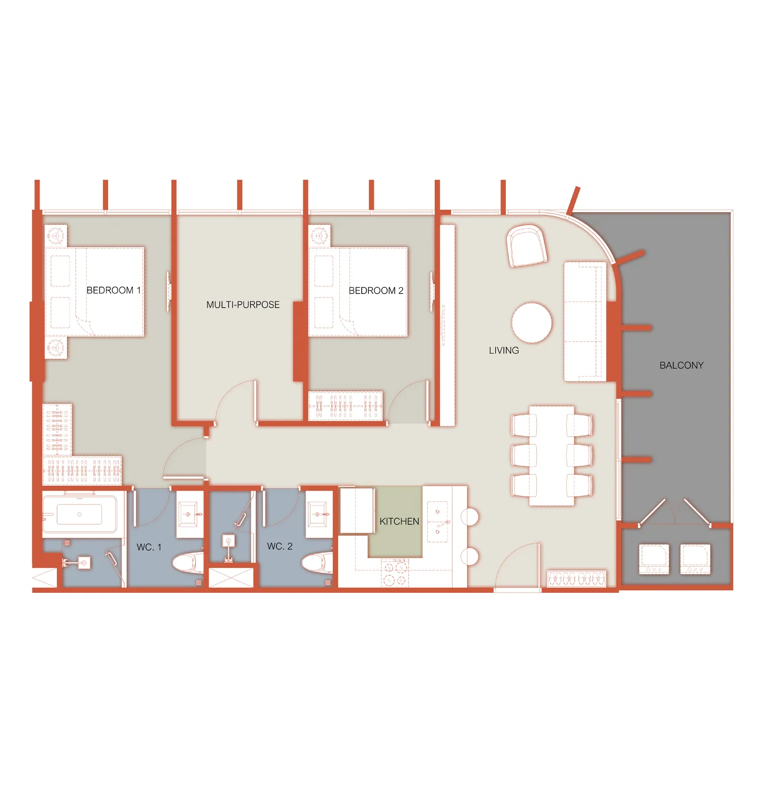 2 Bedroom Plus