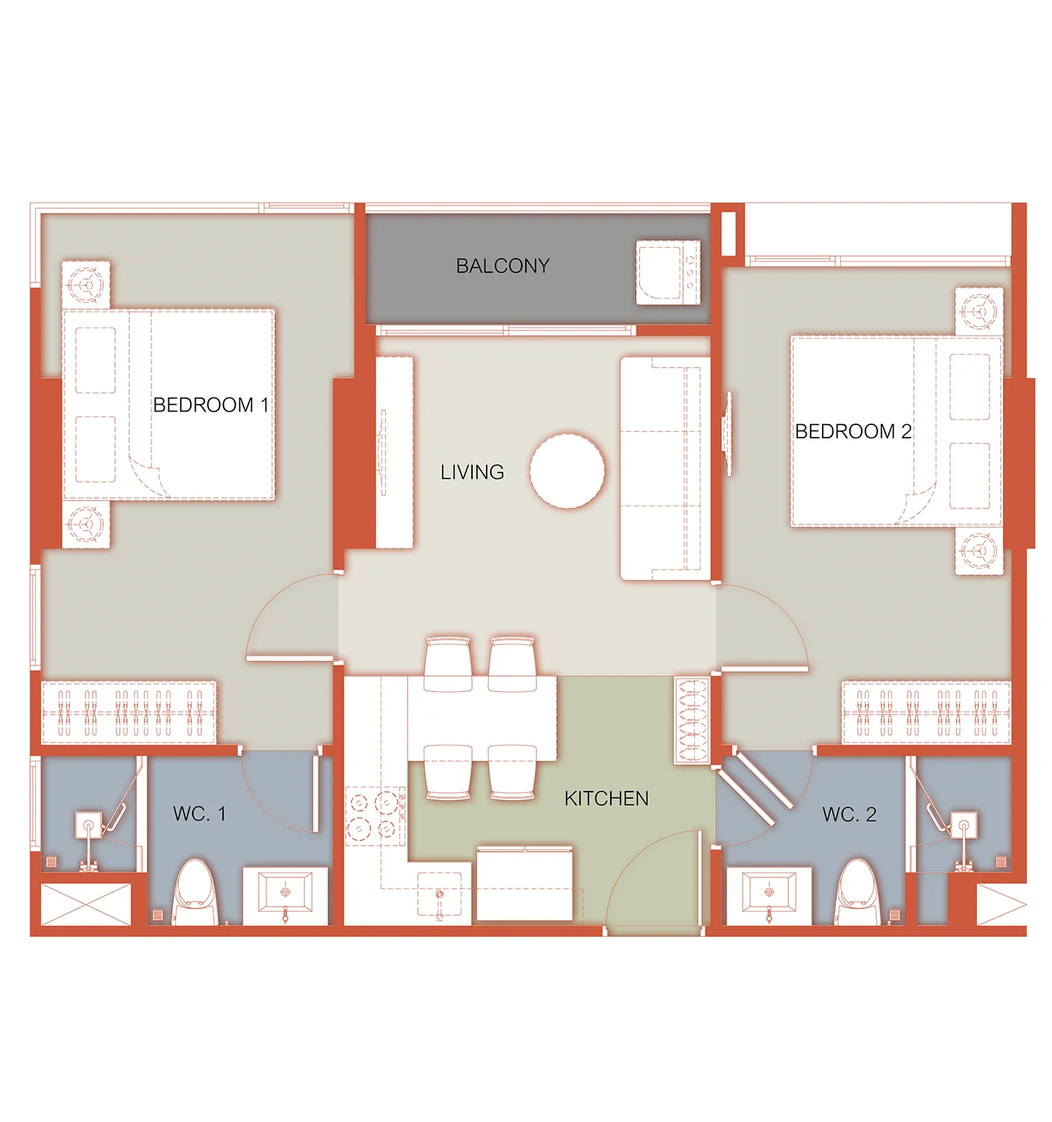 2 Bedroom